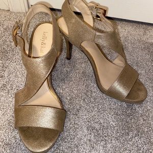 Kelly &Katie Gold Heels